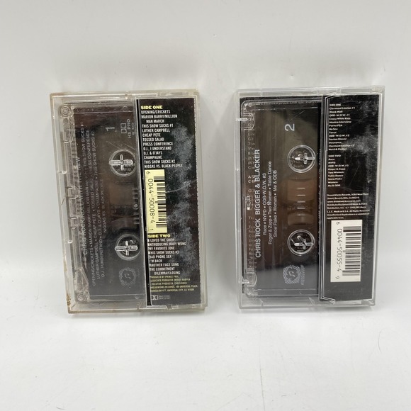 Chris Rock Cassette Tapes Roll With the New & Bigger & Blacker Comedy 90s 1999 - Picture 2 of 7